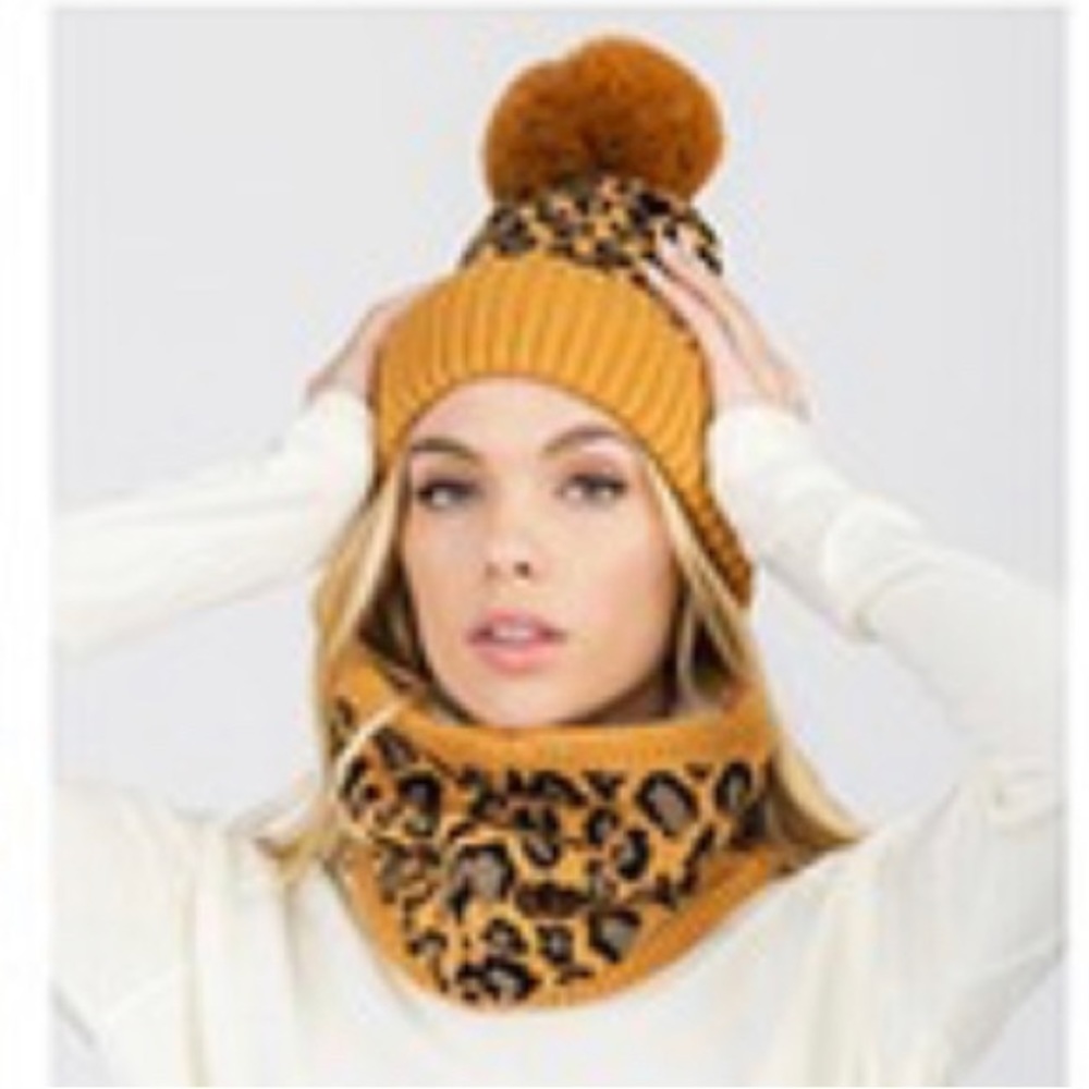 Camel Beanie/Neck Warmer